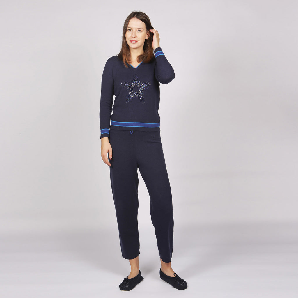 Womens Navy Trousers 