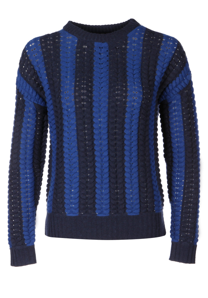  Blue Cable Knit Jumper 