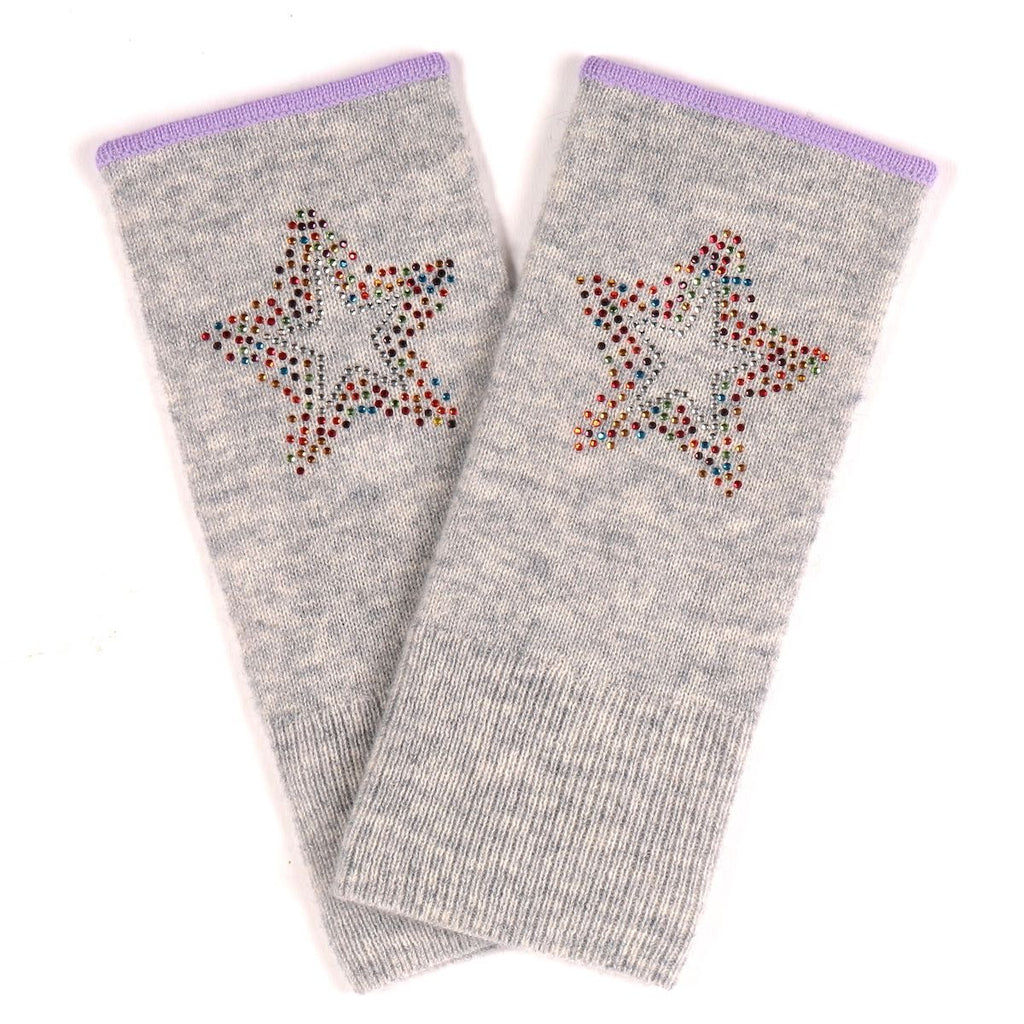 Munich Mittens in Mid Grey with Scatter Star - Adeela Salehjee