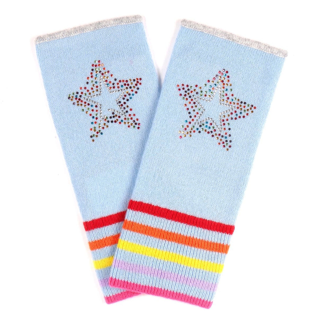 Berlin Mittens in Pale Blue with Scatter Star - Adeela Salehjee