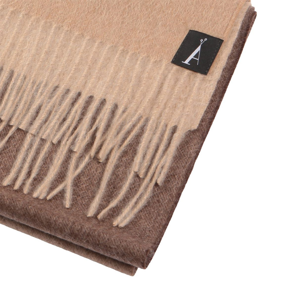 London Scarf in Camel Degrade (Unisex) - Adeela Salehjee