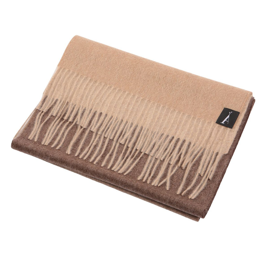 London Scarf in Camel Degrade (Unisex) - Adeela Salehjee