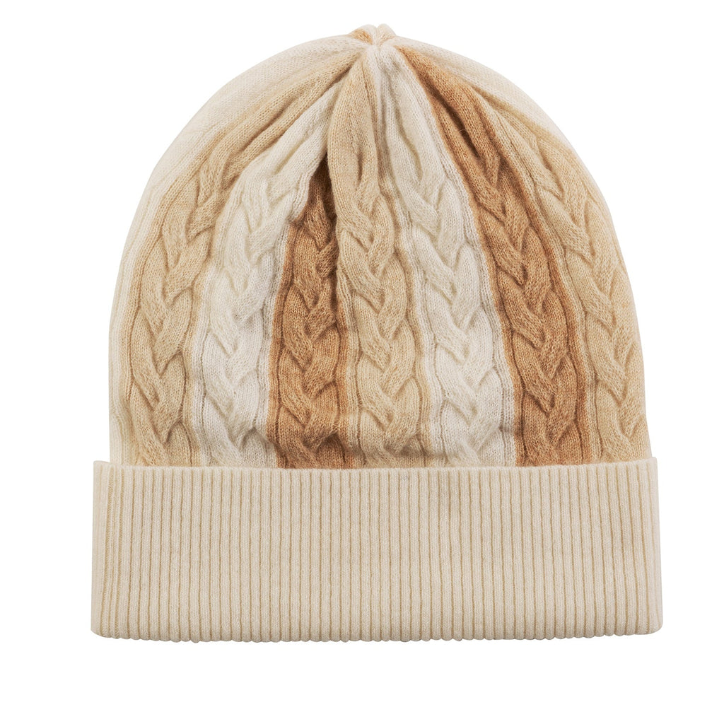 Knightsbridge Cable Beanie in Natural - Adeela Salehjee