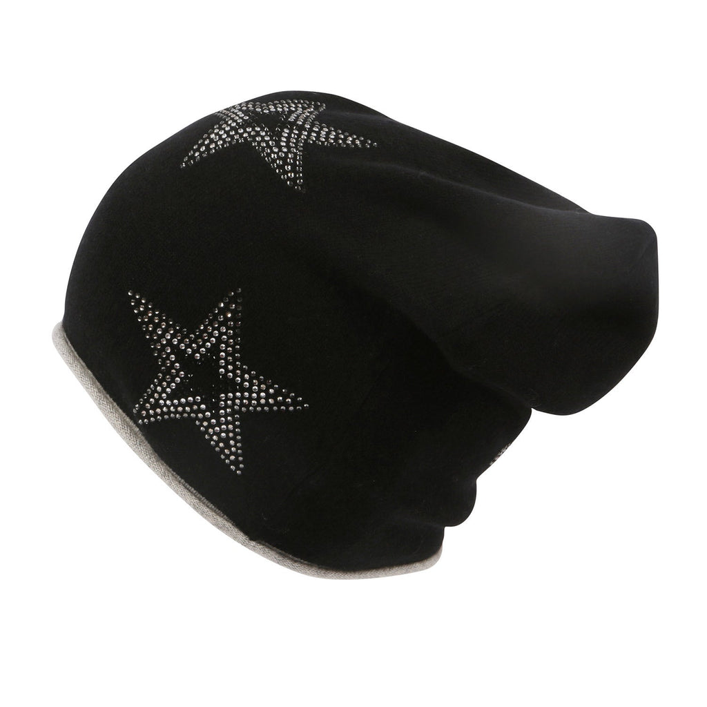 Black Cashmere Beanie