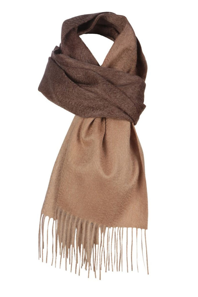 London Scarf in Camel Degrade (Unisex) - Adeela Salehjee