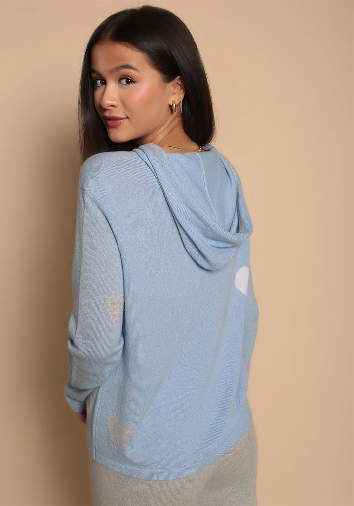 Marylebone Hoody in Pale Blue - Adeela Salehjee