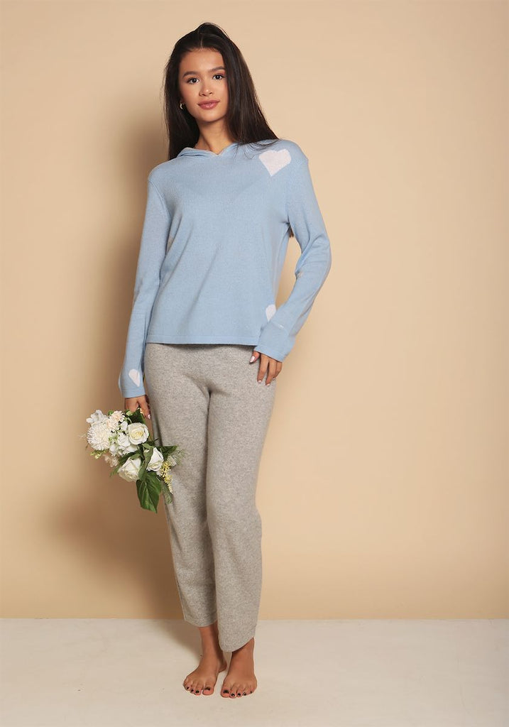 Marylebone Hoody in Pale Blue - Adeela Salehjee