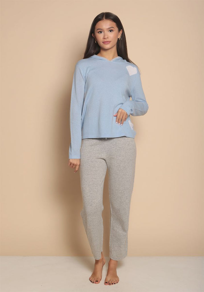 Marylebone Hoody in Pale Blue - Adeela Salehjee