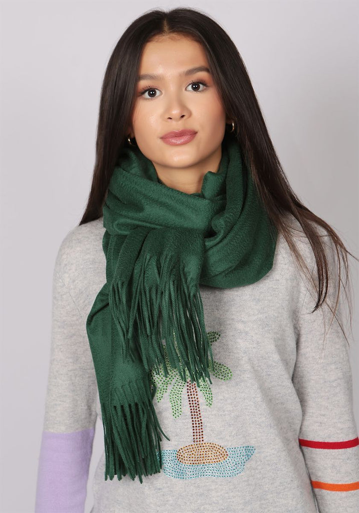 Paris Wrap Shawl in Evergreen - Adeela Salehjee