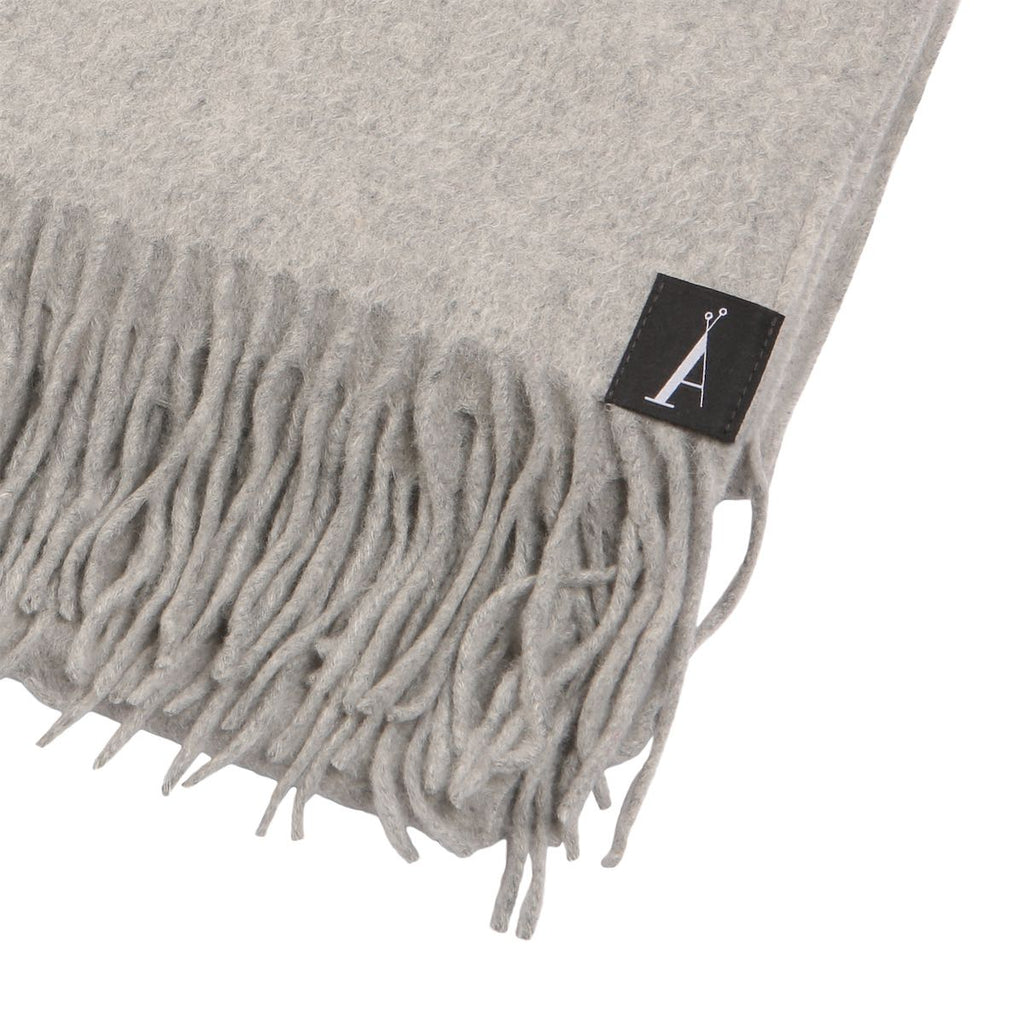 Paris Wrap Shawl in Light Grey - Adeela Salehjee