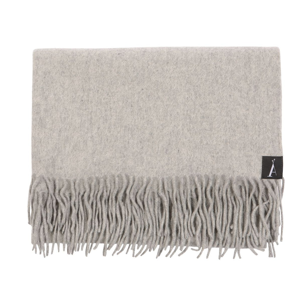 Paris Wrap Shawl in Light Grey - Adeela Salehjee