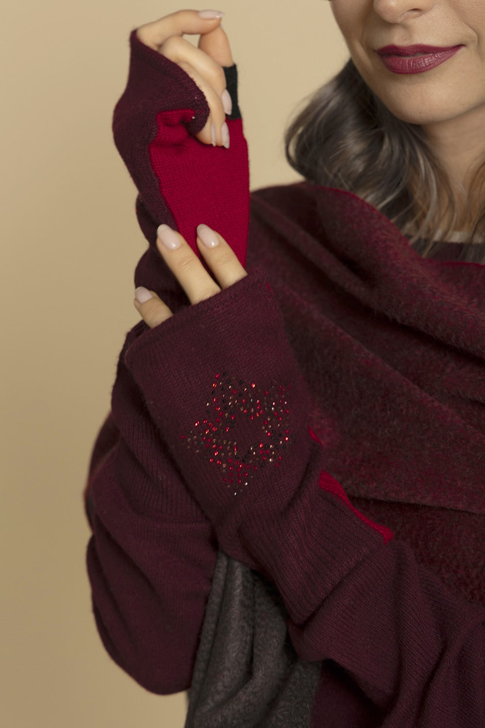 Thames Cashmere Fingerless Gloves | 100% Luxury Cashmere by Adeela