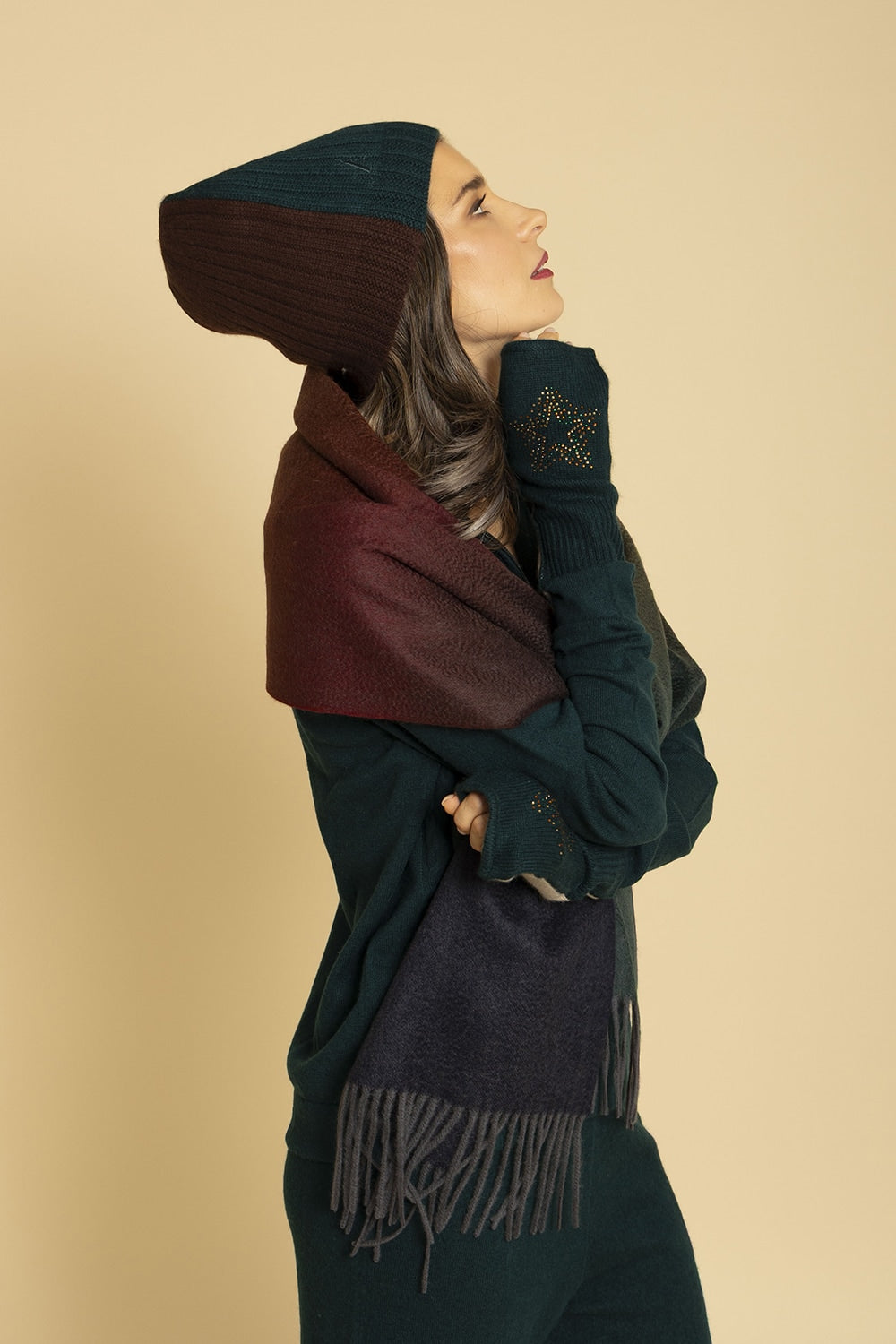 Thames Cashmere Fingerless Gloves | 100% Luxury Cashmere by Adeela