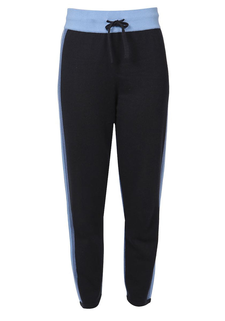 Kensington Stripe Track Bottoms in Navy - Adeela Salehjee