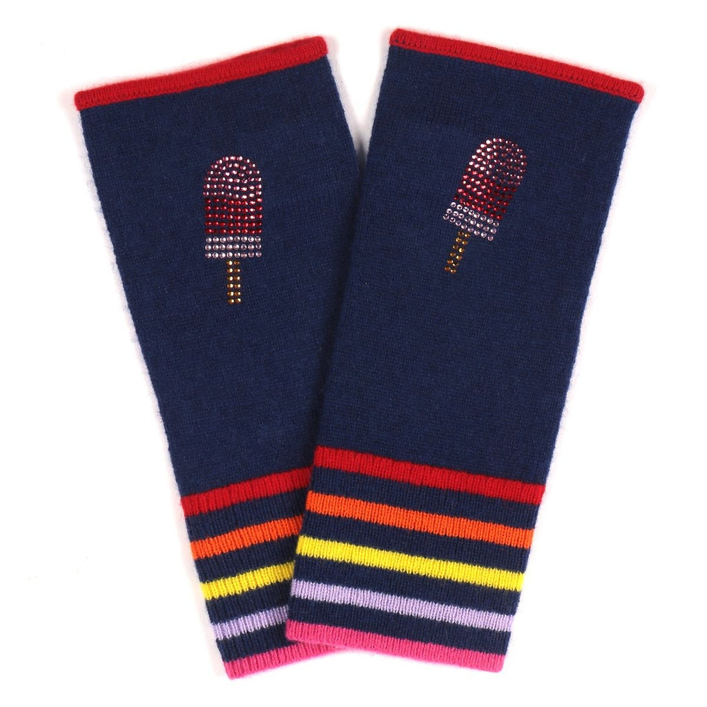 Berlin Mittens in Navy with Ice Lolly - Adeela Salehjee