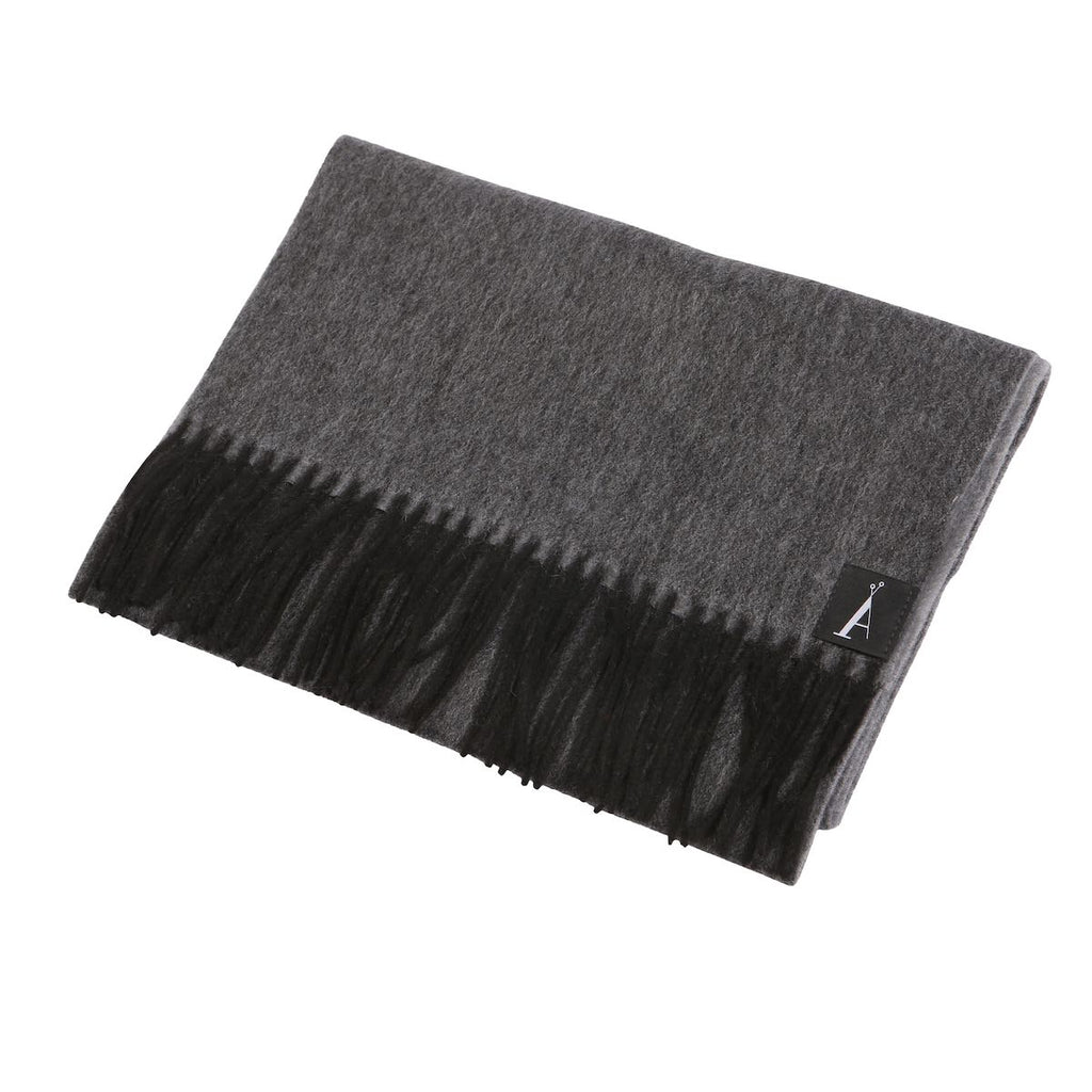 London Scarf in Black/Steel (Unisex) - Adeela Salehjee