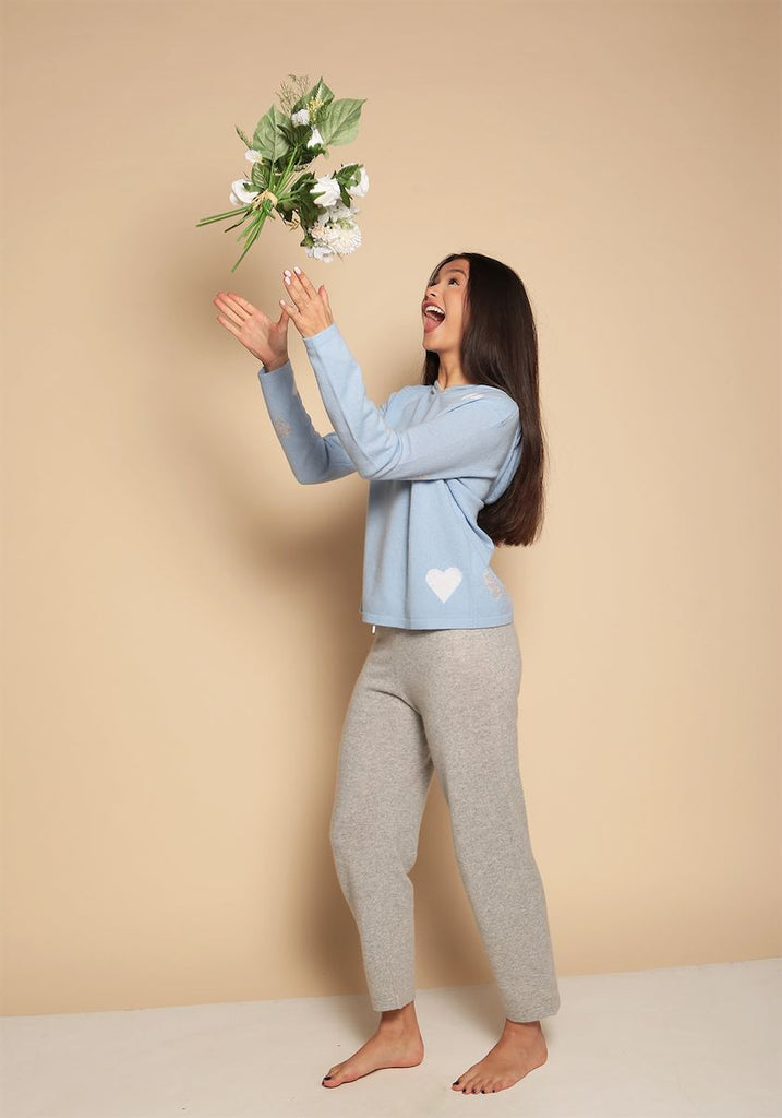 Marylebone Hoody in Pale Blue - Adeela Salehjee