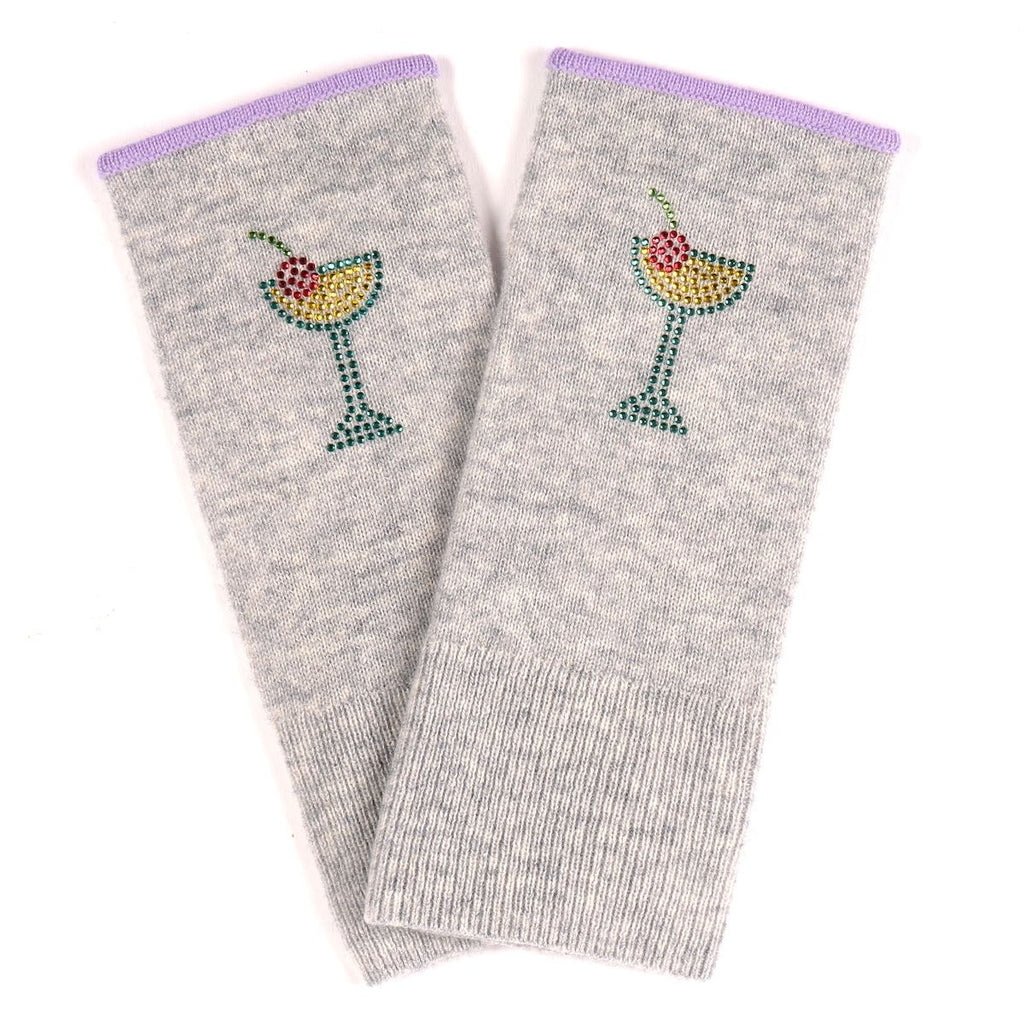 Munich Mittens in Mid Grey with Cocktail - Adeela Salehjee
