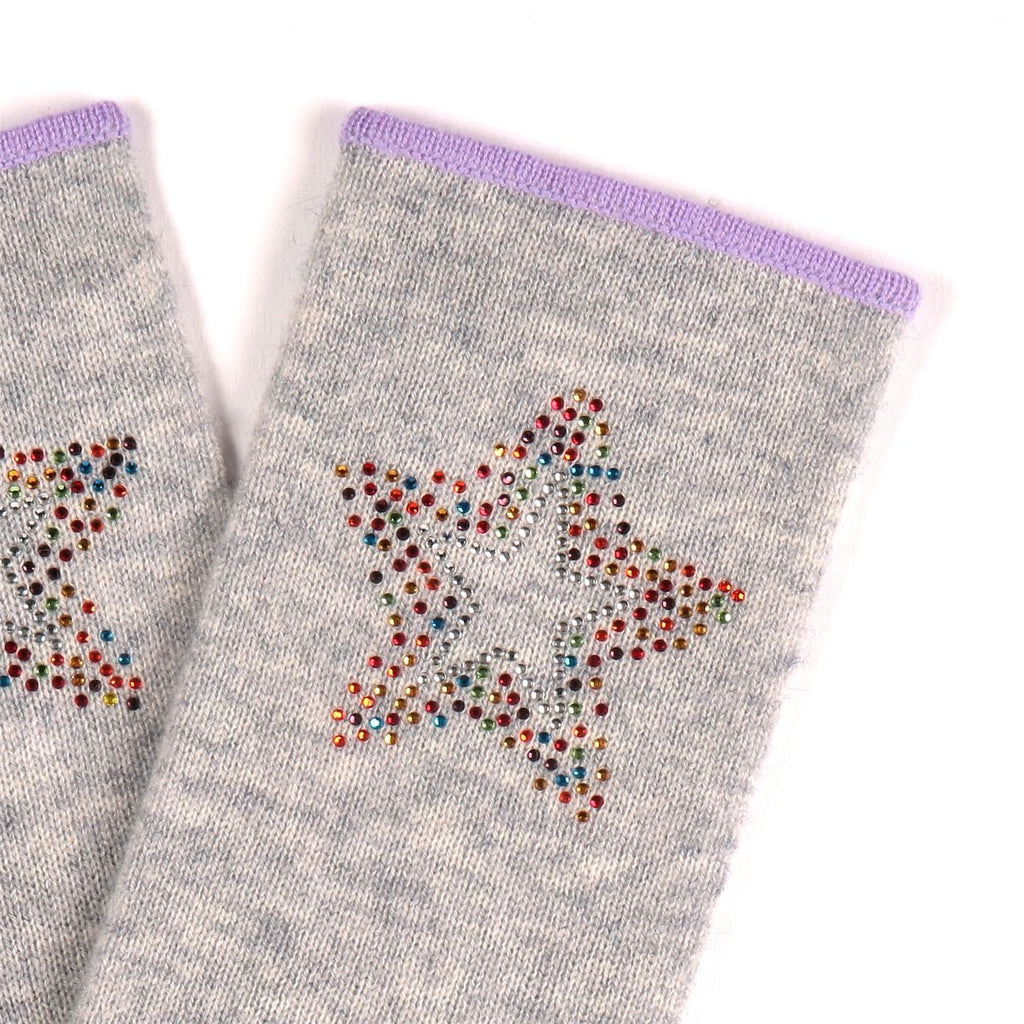 Munich Mittens in Mid Grey with Scatter Star - Adeela Salehjee
