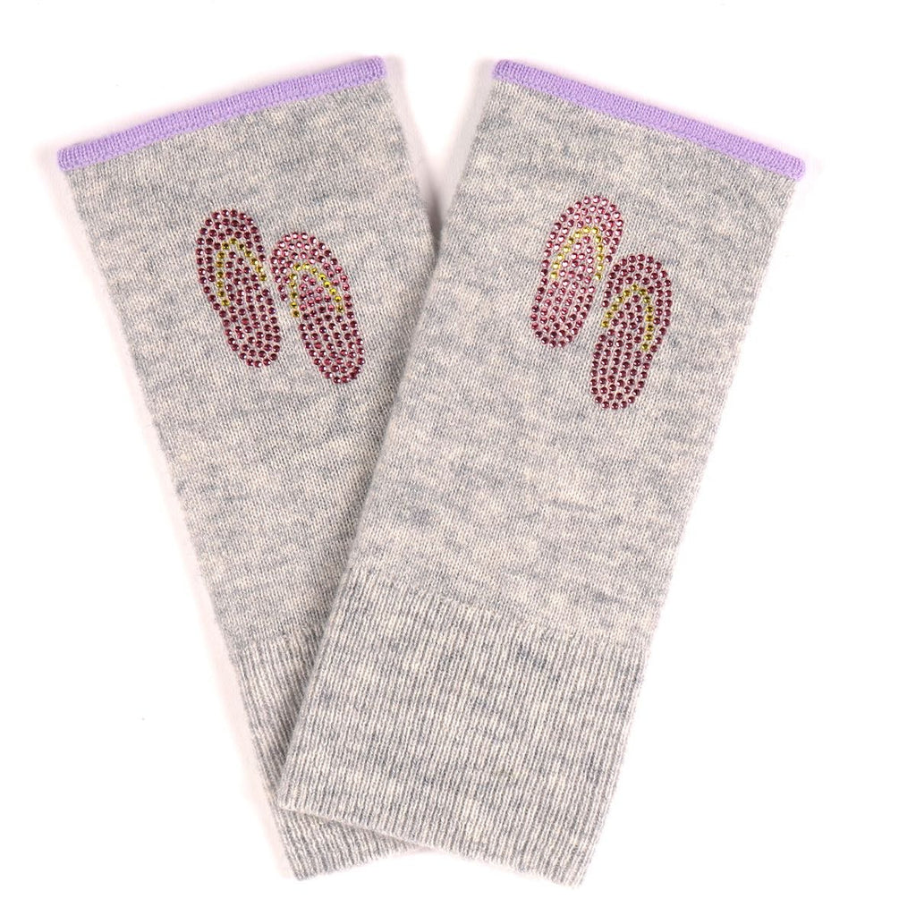 Munich Mittens in Mid Grey with Slippers - Adeela Salehjee
