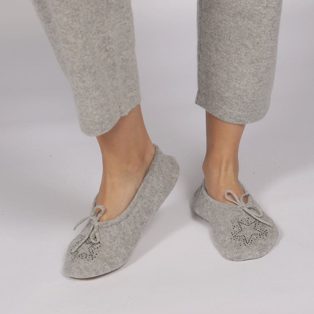 Womens Grey Slippers